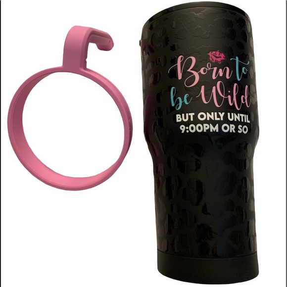 Roughneck 30oz Mug Graphic Born to be Wild But Only Until 9:00pm Or So. - Picture 2 of 8